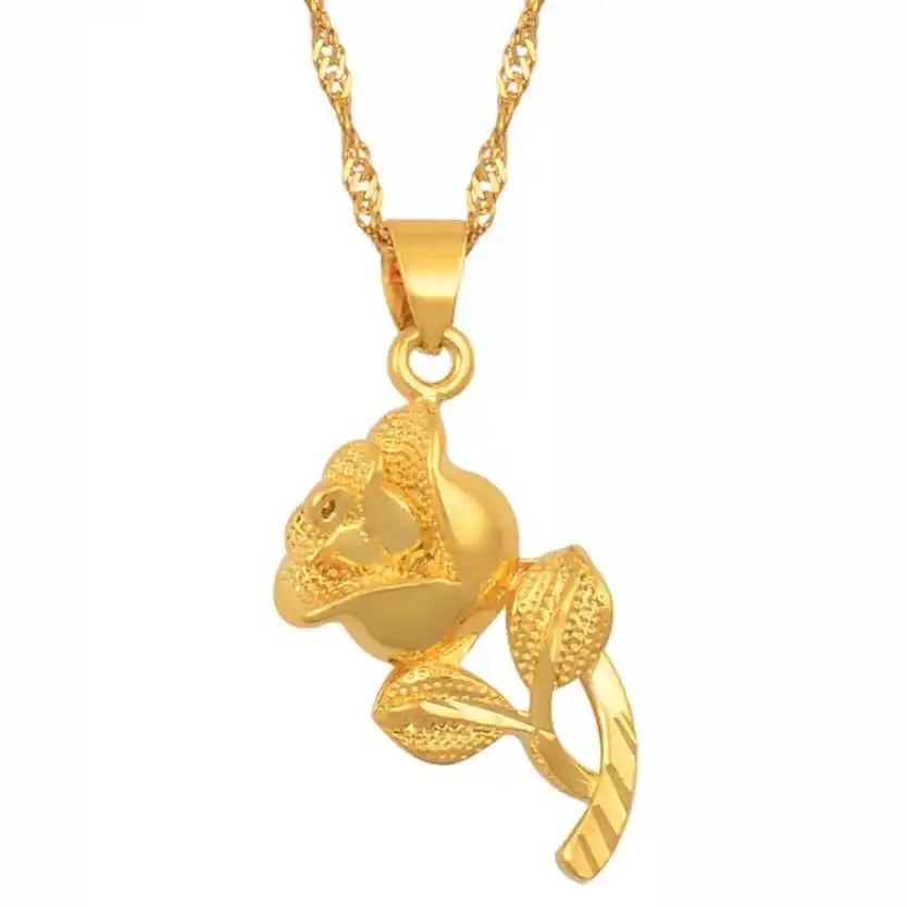 Rose Petals Halskette - Halskette aus 18K Gold mit Blütenblätter-Motiv.